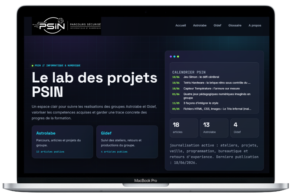Aperçu de PSIN Lab